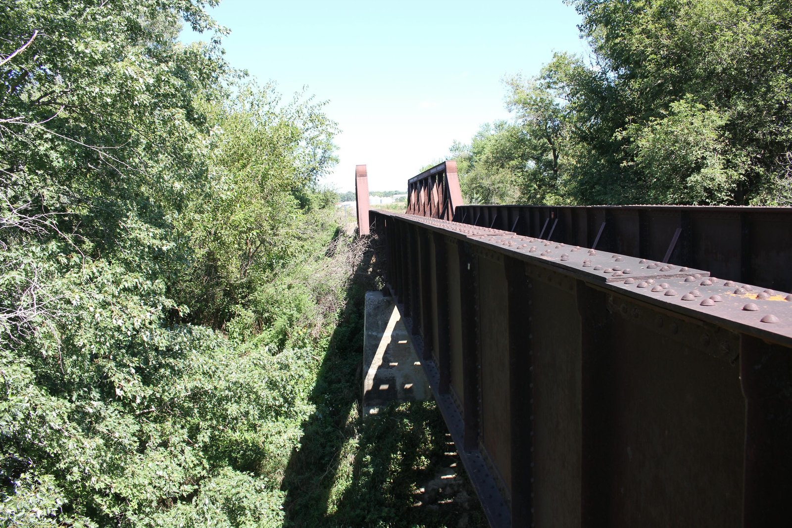 Looking north